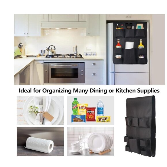 Mini Fridge Caddy Organizer Storage Bag (Black) - Picture 7 of 7